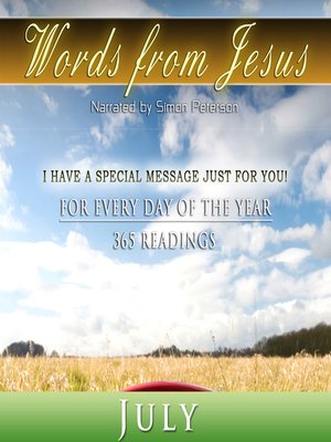 cover image of Words from Jesus, July